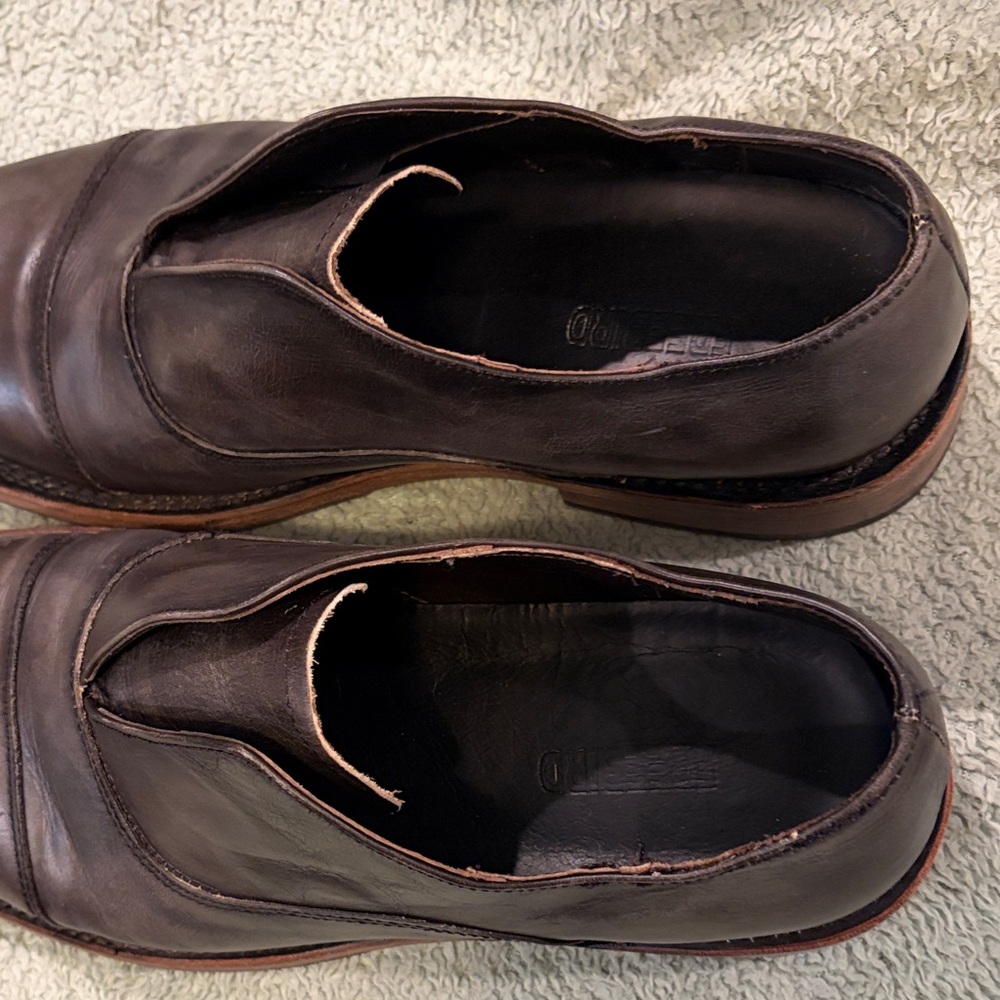 Freebird by Steven Luxury Brown Leather Dress Shoes sz 12 - Picture 5 of 9
